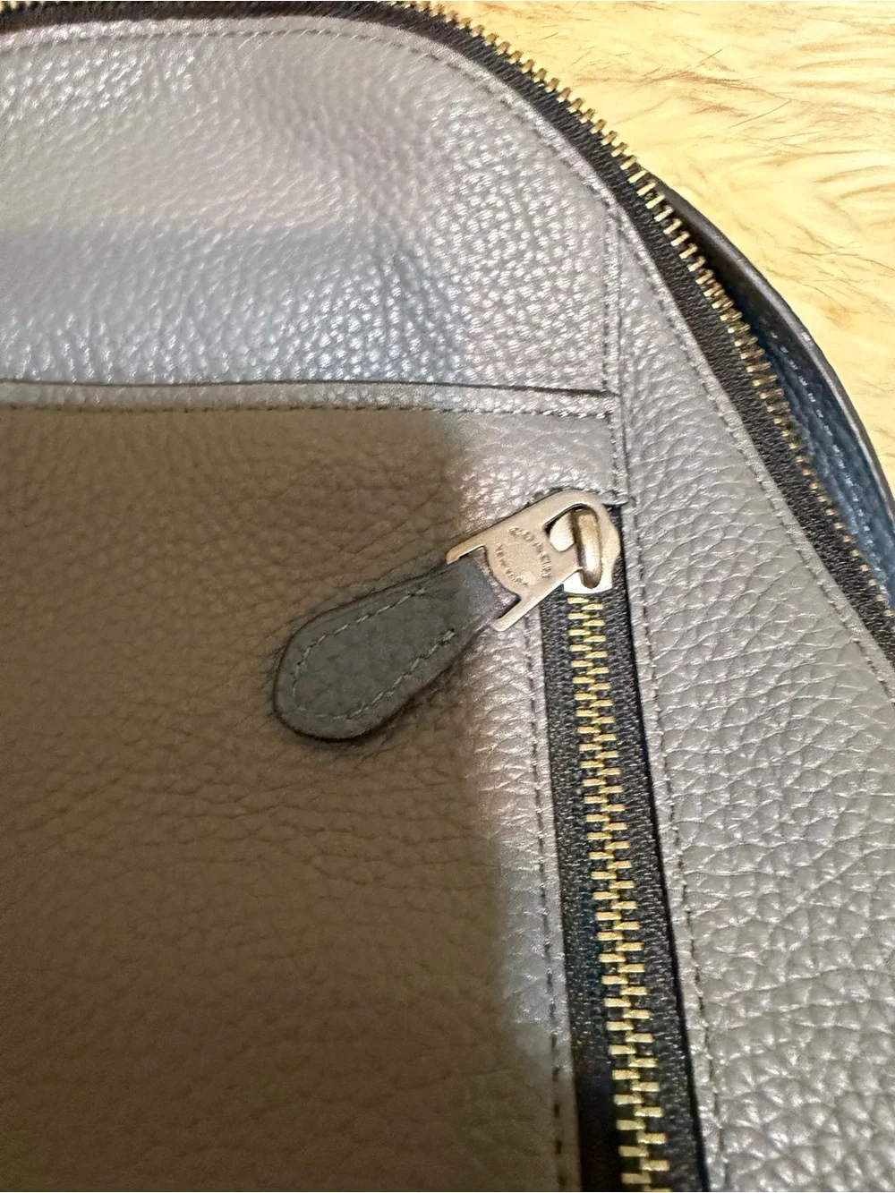 Coach Two-Tone Leather Sling pack in Gray & Blue